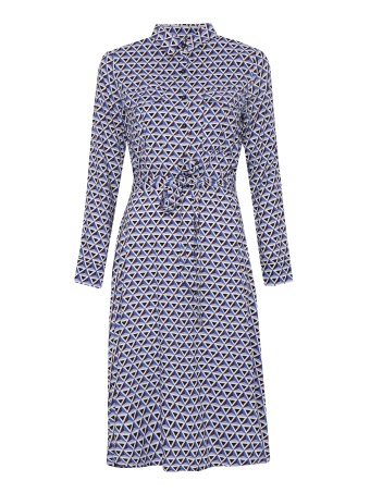 Koszulowa sukienka z wiązaniem w talii