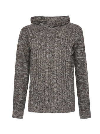 Sweter strukturalny z kapturem