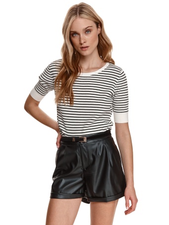 Sweter z rękawem 3/4 w paski