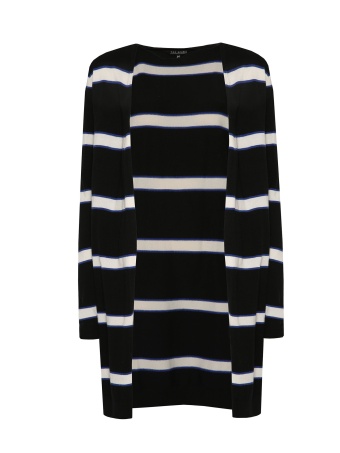 Długi kardigan w pasy