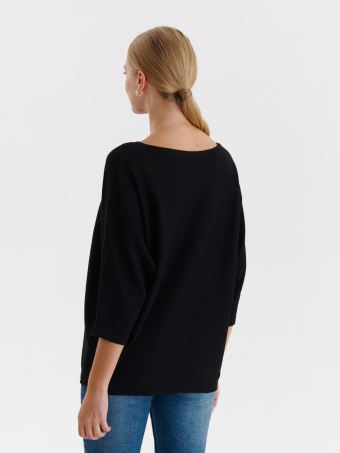 Gładki sweter damski