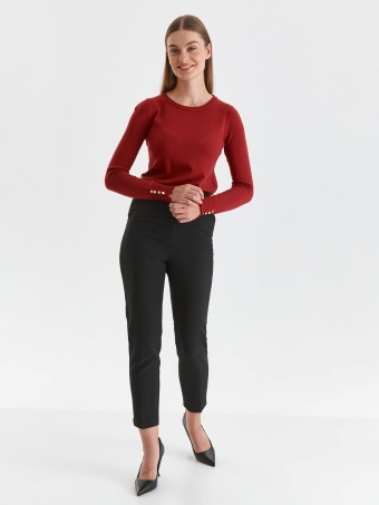 Dopasowany sweter damski z guzikami