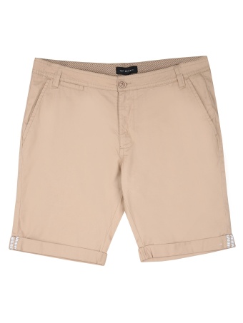 Szorty męskie klasyczne z gładkiej tkaniny