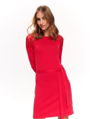 Tunika swetrowa z koronką