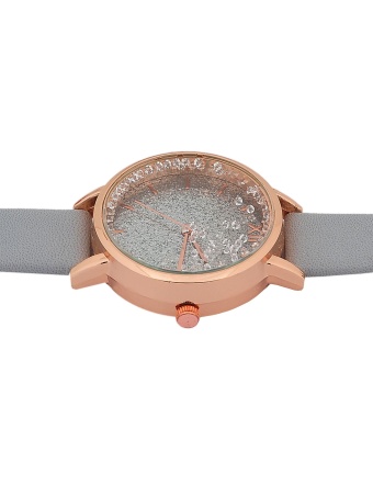 Elegancki zegarek z błyszczącą aplikacją