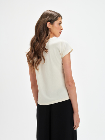 Bawełniany t-shirt z nadrukiem 