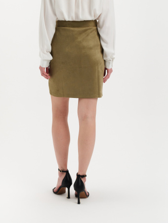 Mini spódniczka w kolorze khaki 