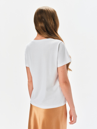 T-shirt z delikatnym nadrukiem 