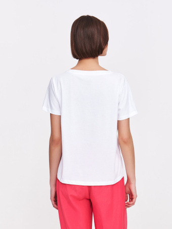 T-shirt regular z nadrukiem 