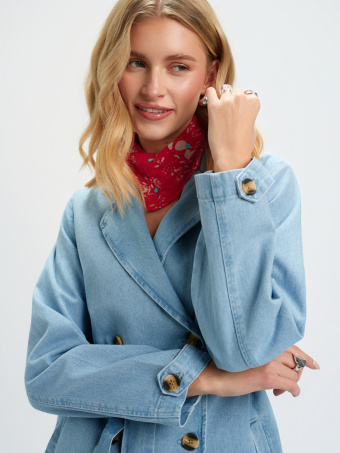 Płaszcz damski jeans 