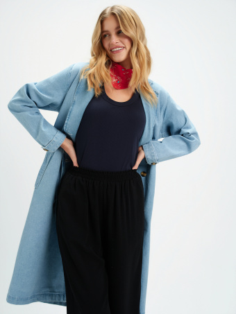 Płaszcz damski jeans 