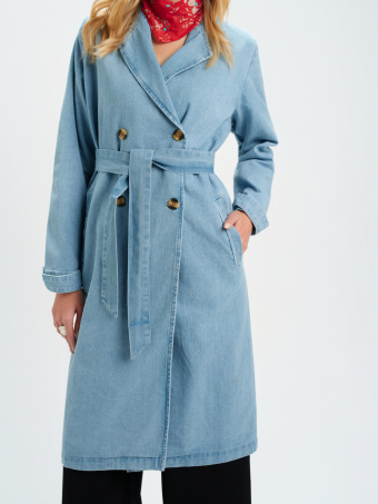 Płaszcz damski jeans 