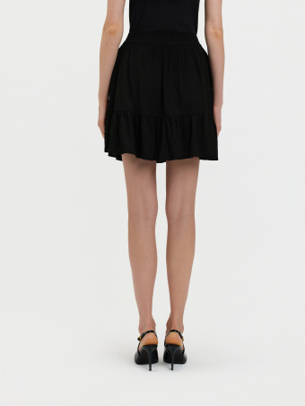 Rozkloszowana spódnica z wiskozy 