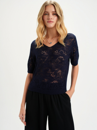 Sweter z krótkim rękawem