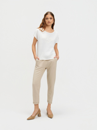 Podkoszulek damski z grafiką muszli