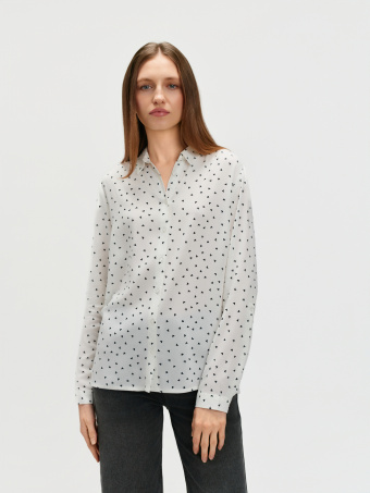 Koszula w czarne serduszka 