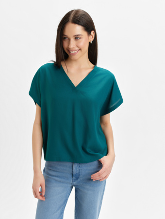 Zielona bluzka z wiskozy 