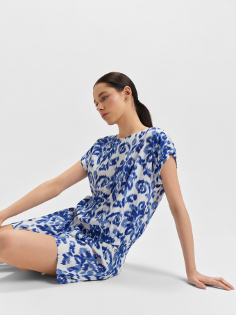 Wzorzysta bluzka z wiskozy 