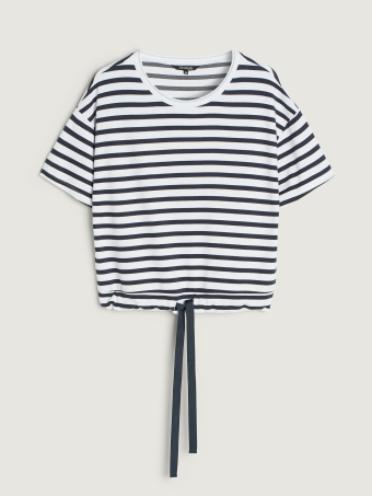 Bluza w paski krótki rękaw 