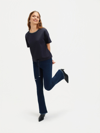 Granatowa bluza krótki rękaw