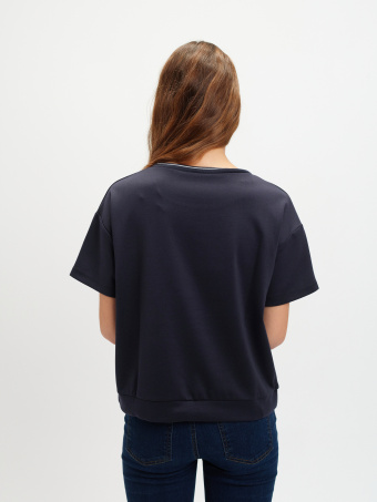 Granatowa bluza krótki rękaw