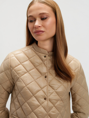 Pikowana kurtka beż  