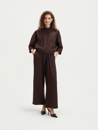 Kurtka bomberka w kolorze czekoladowego brązu 