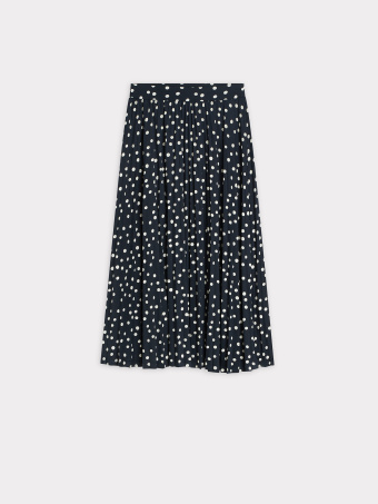 Plisowana spódnica w groszki 