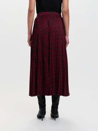 Plisowana spódnica z printem 