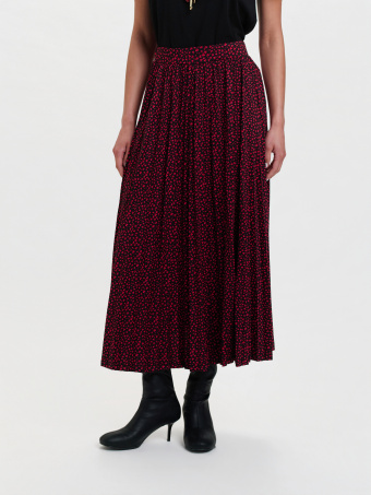 Plisowana spódnica z printem 