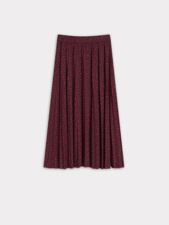 Plisowana spódnica z printem 