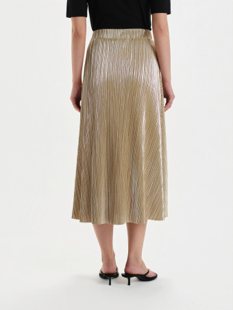 Połyskująca spódnica plisowana 