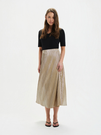 Połyskująca spódnica plisowana 