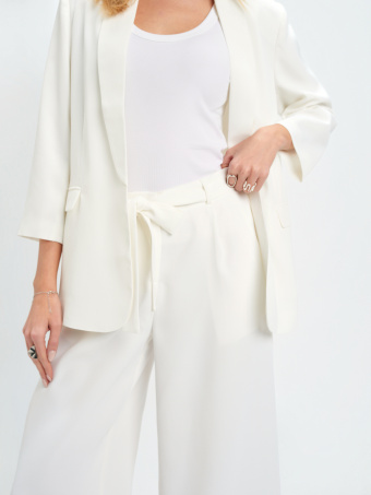 Eleganckie spodnie z wiązaniem 