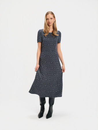 Sukienka maxi w groszki 