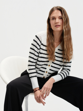 Kardigan w paski 