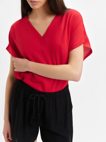 Czarne wiskozowe szorty 