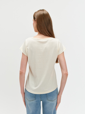 Bawełniany t-shirt z nadrukiem 