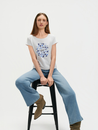 Top z nadrukiem w serca