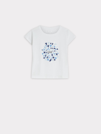 Top z nadrukiem w serca