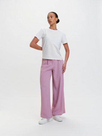 Biały top w prążek 