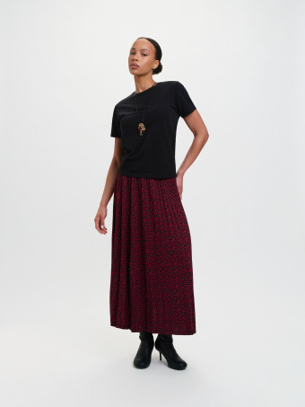 Czarny top w prążek 