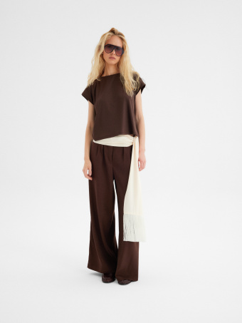 Brązowy top basic 
