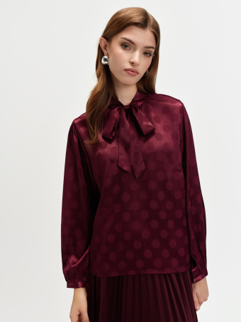 Elegancka burgundowa bluzka 