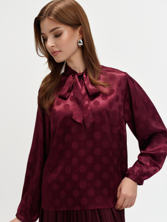 Elegancka burgundowa bluzka 