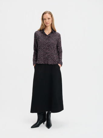 Luźna koszula z wzorem 