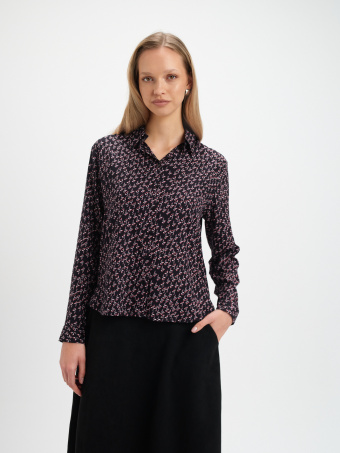 Luźna koszula z wzorem 