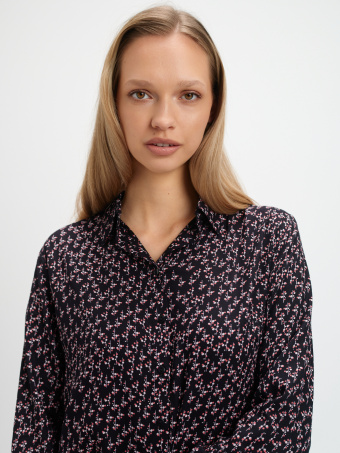Luźna koszula z wzorem 