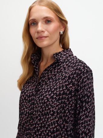 Luźna koszula z wzorem 