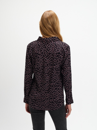 Luźna koszula z wzorem 